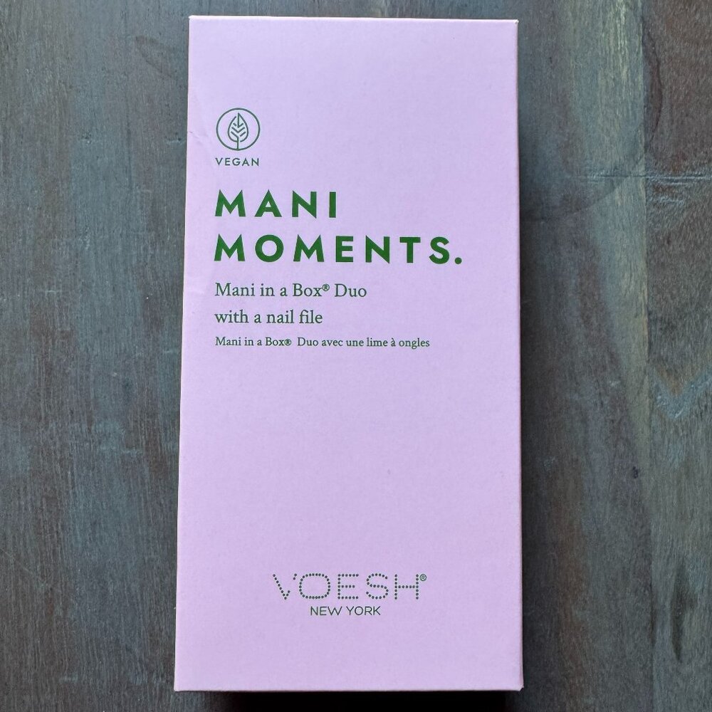 VOESH New York Mani Moments, Mani In A Box Duo with Nail File New Vegan Organic